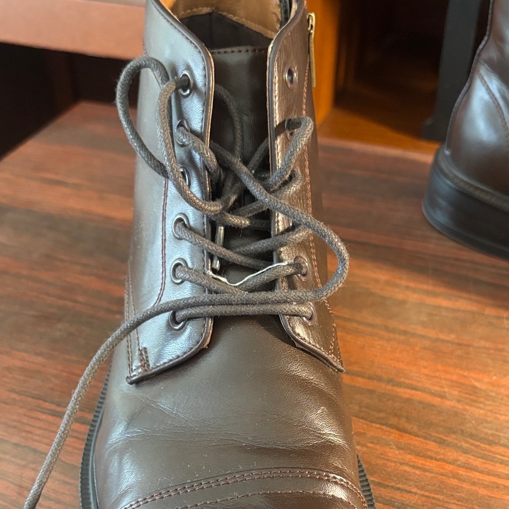 H&M Dark Brown Zip-up Ankle Boots - Picture 2 of 10